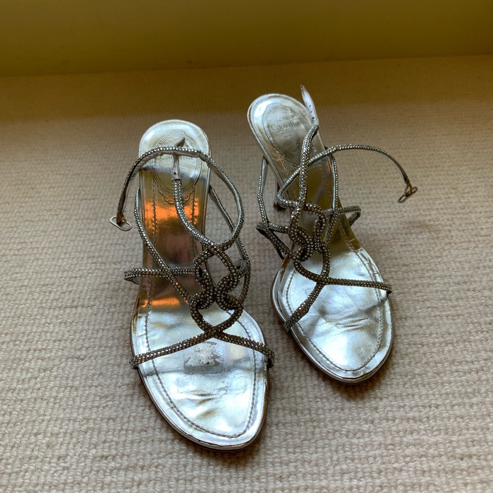 Rene Caovilla Crystal Heels